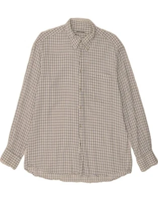 PIERRE CARDIN Mens Shirt Size 42 Large White Check IB04 - Image 1 of 3