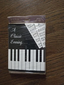 Vintage 80’s Party invitations “A Classic Evening..." New Sealed- Z-fold - Picture 1 of 2