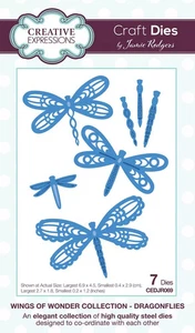 Creative Expressions Craft Dies Jamie Rodgers Wings Dragonflies CEDJR069 - Picture 1 of 4
