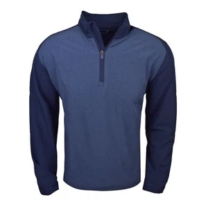 New Callaway Golf Long Sleeve 1/4 Wind A Peacoat Heather XxXL - Picture 1 of 3