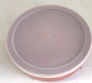 Vintage Tupperware 1405 runder Vorratsbehälter roter Scherendeckel Müslischüssel 6 Zoll - Bild 1 von 3