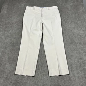Pantalones Peter Millar para hombre 33x30 (Act 33x25) EB77 rendimiento de golf crema negocios - Imagen 1 de 10