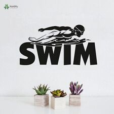 Swimming Athletic Wall Stickers Art Design Fashion Gym Decoration Teen Room