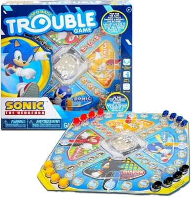 Sonic the Hedgehog Pop-O-Matic Trouble Board Game - Image 1 of 3