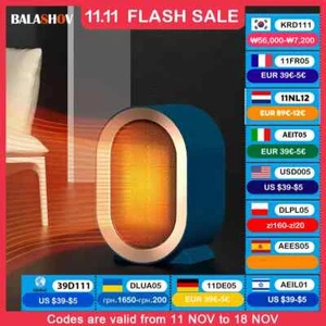 1200W Electric Heater Portable Desktop Fan Heater Heating Warm Air Blower - Picture 1 of 26