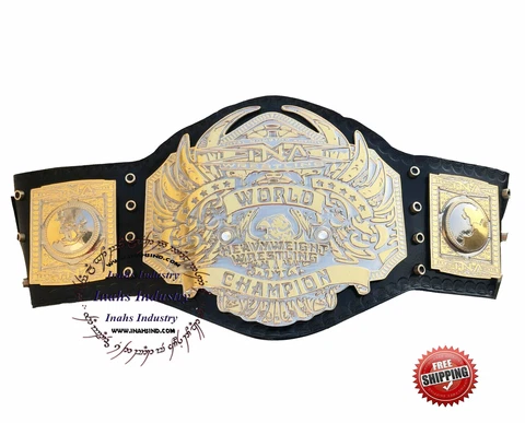 New TNA world heavyweight wrestling championship Belt Replica Adult Size Strap Cover