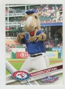 Rangers Captain 2017 TOPPS OPENING DAY MASCOT CARD #M-19 TEXAS RANGERS - Picture 1 of 1