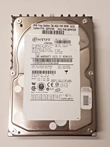 36,4 GB IBM Xseries 32P0729 U320 Hot Swap SCSI 10K 80PIN HDD 3,5 " Hard Drive - Picture 1 of 1
