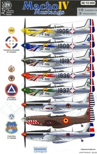 Aztec Decals 1/72 LATIN AMERICAN MACHO MUSTANGS Part 4 with Paint Masks - Picture 1 of 6