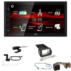 JVC Bluetooth 2DIN DAB+ Autoradio für Citroen Nemo ab 2008 schwarz - Bild 1 von 5