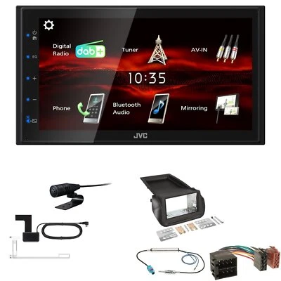 JVC Bluetooth 2DIN DAB+ Autoradio für Citroen Nemo ab 2008 schwarz - Bild 1 von 4