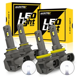 4x 9005 H11 LED Headlight Bulbs High Beam Light 20000LM 6500K Xenon White Bright - Picture 1 of 11