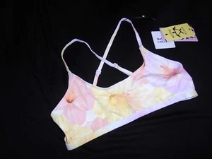 NWT Pastel Floral Wireless Girl's HURLEY Bikini Top L 12 / 13 - Picture 1 of 5