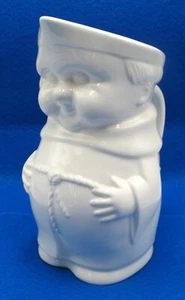 Jarra jarra Goebel 1961 esmaltada blanca Friar Tuck 8" RARA y en perfecto estado - Imagen 1 de 11