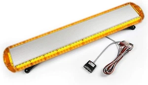 47" 88 LED High Intensity Low Profile Roof Top Strobe Light Bar Amber - Picture 1 of 6