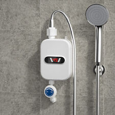 Mini Klein-Durchlauferhitzer Elektro Warmwasser Edelstahlheizung mit Duschk
