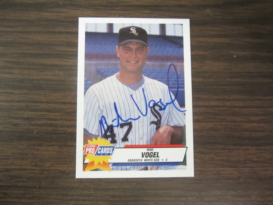1993 Fleer ProCards # 1373 Mike Vogel Autograph Signed (B) Sarasota White Sox - Image 1 of 2