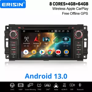 8 Kern Android 13 Autoradio Navi Jeep Compass Wrangler Dodge Challenger Chrysler - Bild 1 von 24