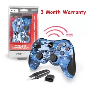 TTX Tech PS3 Wireless Controller Digicamo BLUE - Picture 1 of 3