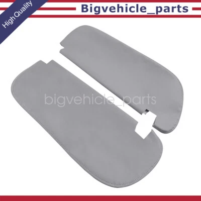 Sun Visor Cover Vinyl Leather Fits For 1994-2001 Dodge RAM 1500 Gray - Изображение 1 из 4