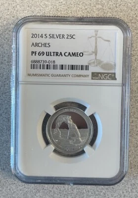 2014S ARCHES NGC Certified -PF 69 Ultra Cameo - Image 1 of 2