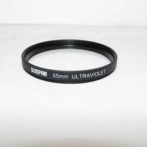 Used Sunpak Ultraviolet UV protector 55mm Lens Filter Made in Japan S232826 - Picture 1 of 1