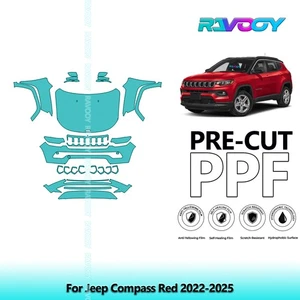 PreCut Paint Protection PPF Kit For Jeep Compass Red 2022-2025 - Picture 1 of 7