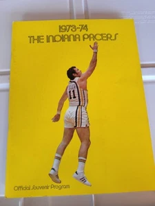 ABA 1973-74 Indiana Pacers Basketball Program Julius Erving Nets Debut 42pts !!! - Picture 1 of 9