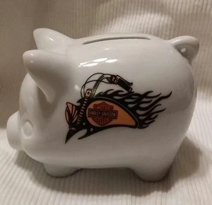 A Charming American Chopper Tank 3 3/4" Long Porcelain Piggy Bank - Picture 1 of 3