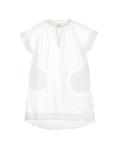 9Seed Gauze Caftan White 4/5 - Picture 1 of 3