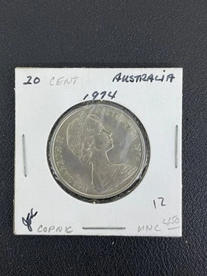 Coin Australia  1974 20 Cents Large Coin uncirculated - Image 1 of 2