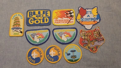 Lot of 10  Cub Scout Event and Rank Patches BSA - Image 1 of 2