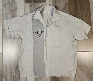 Vintage Nat Nast Bowling Shirt Hawaii Totem Chicago Chicago Railway Sz S 50s 60s - Picture 1 of 13