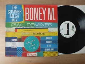 Boney M. – The Summer Mega Mix (PWL Remixes) PROMO 12" Maxi Vinyl vg++ - Picture 1 of 2