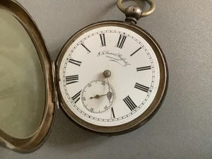 SILVER CASED CYLINDER POCKET WATCH J G GRAVES SHEFFIELD c1900, Spares / Repairs - Picture 1 of 18