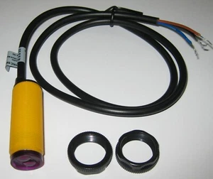 NPN N.O. Interruptor de proximidad fotoeléctrico IR infrarrojo - 18 mm de diámetro - 17" cables - 5V - Imagen 1 de 9