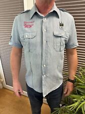 Blauer USA Men's Vintage Linen Shirt - Daytona Moto GP - Size XL - Rare