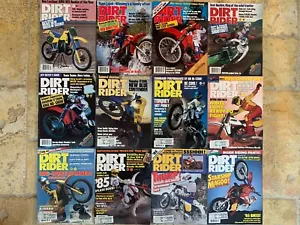 Complete Year 1984 Dirt Rider Magazine Vintage Motocross AHRMA Supercross Vol 2 - Picture 1 of 3