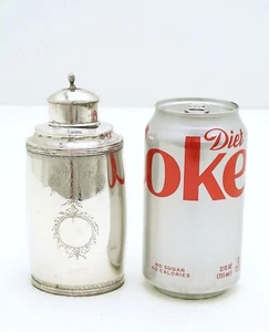 Norway Solid Silver Tea Caddy Engraved Pine cones Hallmarked AS c1790 - Picture 1 of 12