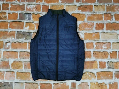 Chevignon Vintage Reversible Chaleco Escritura Verde Azul Informal Gr: M Tip Top - Imagen 1 de 4