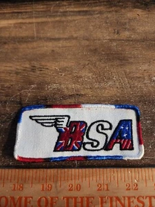 Vintage BSA Rectangular Sew On Patch FREE SHIPPING - Picture 1 of 2