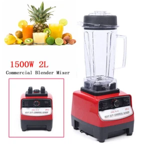 2L 1500W Commercial Kitchen Food Processor Blender Mixer Juicer Fruit Heavy Duty - Picture 1 of 16