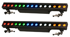 (2) American DJ 15 Hex Bar IP 15x12W Outdoor RGBAW+UV LED DMX Strip Wash Lights