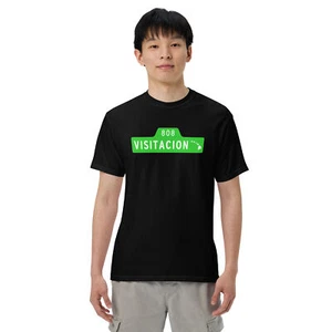 Visitacion Hawaii 808 - Kleidungsstückgefärbtes Schwergewichts-T-Shirt - 1717 - Bild 1 von 16