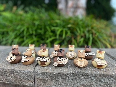 Buck Bronco 马鸭橡胶鸭扣支气管 You've been bucked 木标签 — 第 1/4 张图片