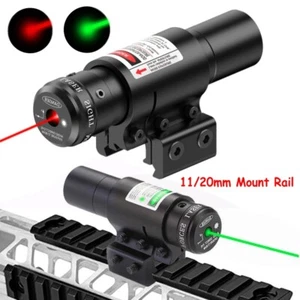 Tactical Green Red Laser Beam Dot Sight Scope For Picatinny Rail Pistol 11/20mm - Picture 1 of 14