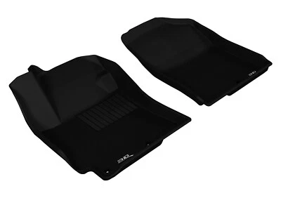 3D MAXpider All-Weather Kagu Series Black Floor Mats For 12-17 Hyundai Accent - Image 1 of 4