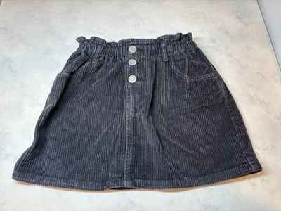 Falda Pana Zara Niños Niñas Talla 4-5 Usada en Excelente Condición Estilo "Bolsa de Papel" Cintura Gris Foto 1 de 3