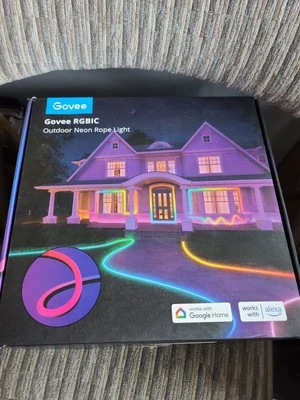 Govee Outdoor Neon Rope Lights 32.8Ft RGBIC IP67 Waterproof Neon 64+ Scenes - Image 1 of 3
