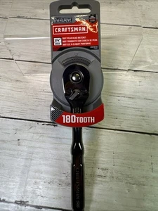 CRAFTSMAN 1/4" DRIVE 180 TOOTH QUICK RELEASE PEAR HEAD RATCHET #CMMT82110 - Foto 1 di 6